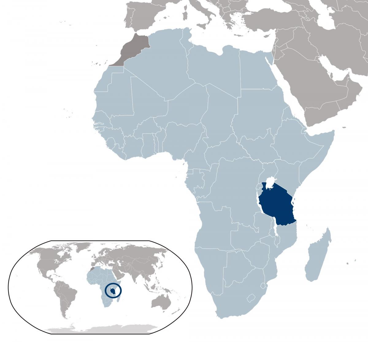 tanzania mapa de localización