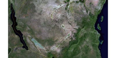 Mapa de satélite tanzania