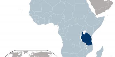 Tanzania mapa de localización