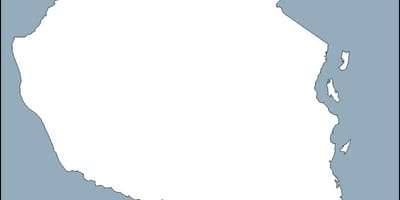 Mapa de tanzania contorno