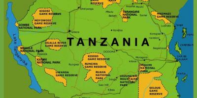 Un mapa de tanzania